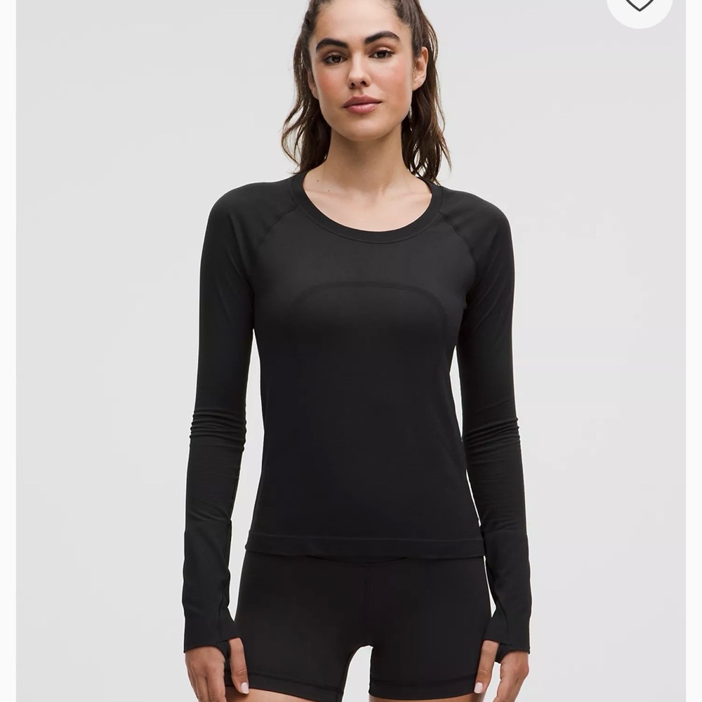 Lululemon Athletica Black Long Sleeve Swiftly Tech 2.0